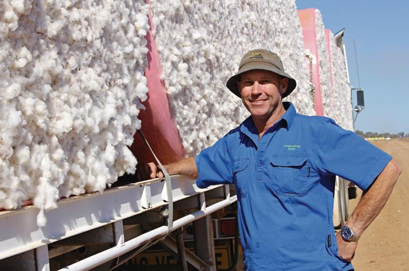 Cotton farmer Trent Gardiner